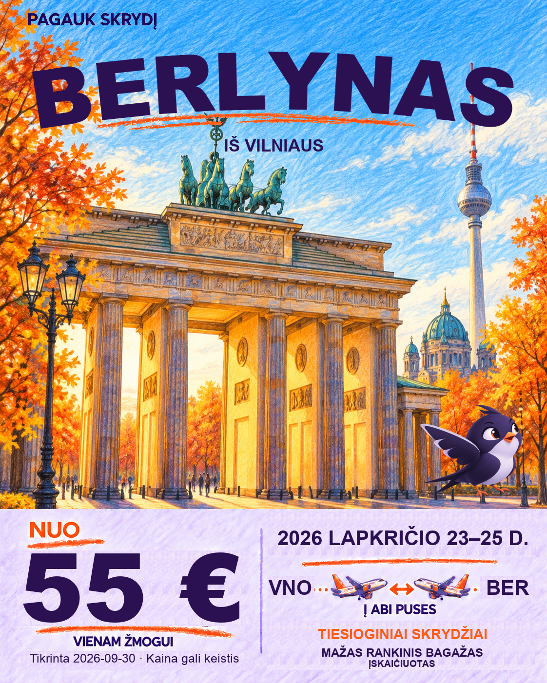 Berlynas, nuo 55 € į abi puses